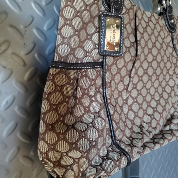 EUC NINE WEST geometric brown / neutral tones bag (OS) - Picture 10 of 13